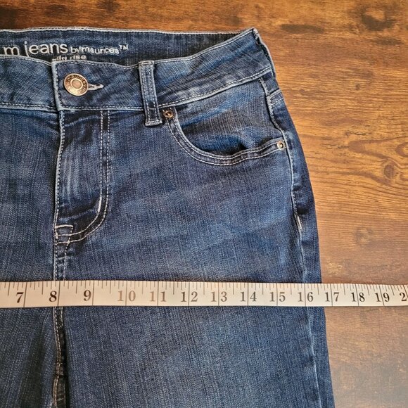 Maurices Jeans 8 S Mid Rise Straight Medium Dark Wash Stretch Denim - Picture 6 of 9